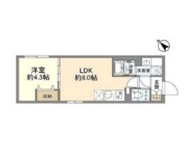 ウェルスクエア武蔵小山Ⅱ 303 間取り図