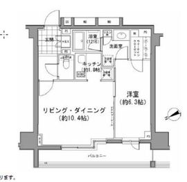 パークハビオ八丁堀 303 間取り図
