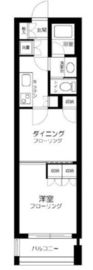 東急ドエルアルス浅草アクトタワー 3階 間取り図