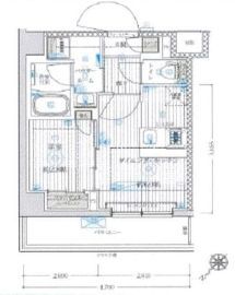 ブライズ鷺沼 206 間取り図