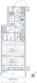 ブライズ鷺沼 408 間取り図