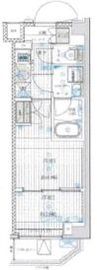 ブライズ鷺沼 414 間取り図