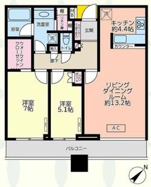 ステーションガーデンタワー 24階 間取り図