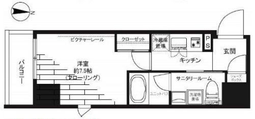 グランドコンシェルジュ神楽坂α 2階 間取り図