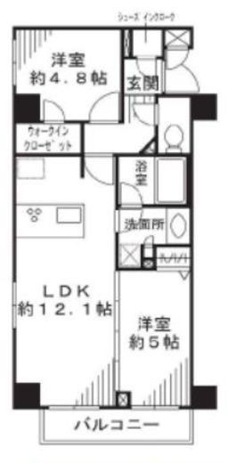 サクラティアラ宮崎台ヒルズ 4階 間取り図