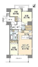 リビオ宮崎台 701 間取り図