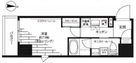 グランドコンシェルジュ神楽坂α 6階 間取り図