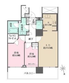 豊洲シエルタワー 38階 間取り図