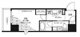 グランドコンシェルジュ神楽坂α 8階 間取り図