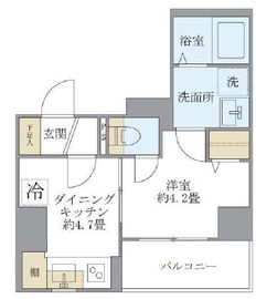 シティフォレスト森下 501 間取り図
