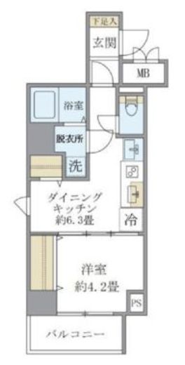 シティフォレスト森下 402 間取り図