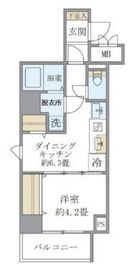 シティフォレスト森下 402 間取り図