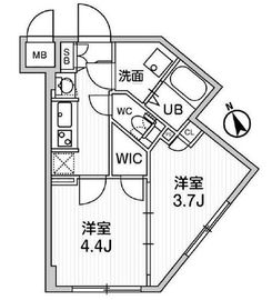 ルネサンスコート桜新町 402 間取り図