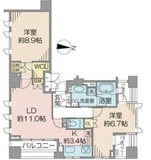 クオリア広尾 11階 間取り図