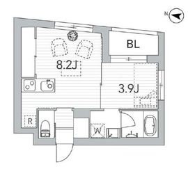 グランデュオ中野Ⅲ (GranDuo NakanoⅢ) 401 間取り図