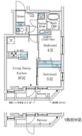 プライムブリス中野富士見町Ⅱ 404 間取り図