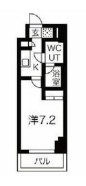 スパシエ東神奈川 6階 間取り図