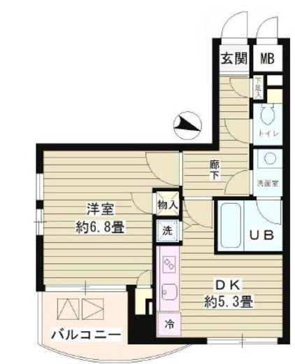 シュロスKY北品川 301 間取り図