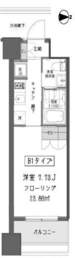 ガーデン蒲田 318 間取り図