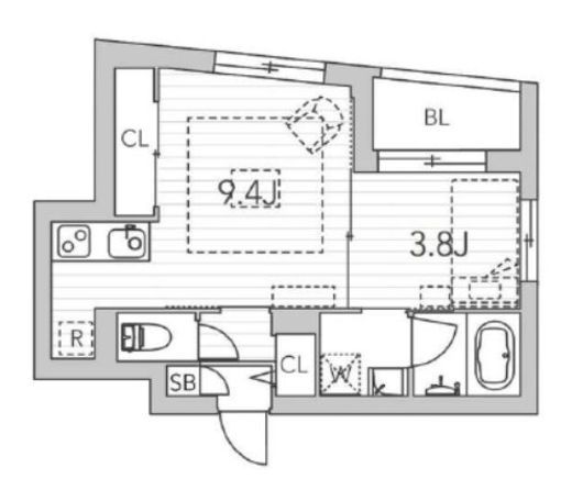 グランデュオ中野Ⅲ (GranDuo NakanoⅢ) 101 間取り図
