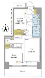 ベイシティ晴海スカイリンクタワー 14階 間取り図
