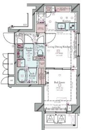 コンシェリア清澄白河 THE RESIDENCE 2階 間取り図