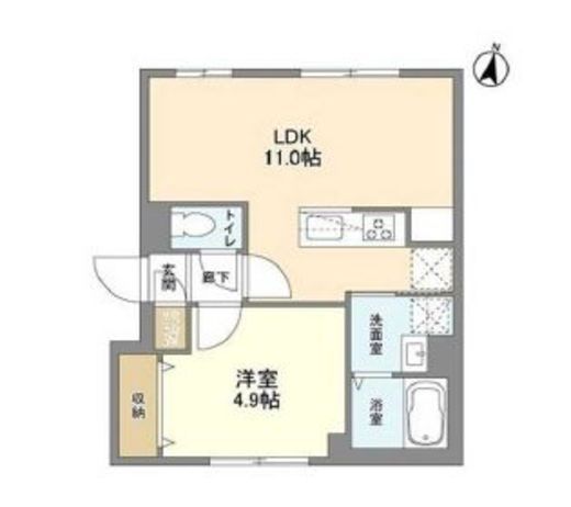 ウェルスクエア西新宿五丁目 503 間取り図