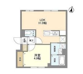 ウェルスクエア西新宿五丁目 503 間取り図