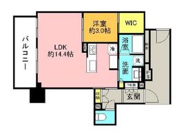 ネベル横浜関内 6階 間取り図