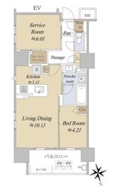 アクシルコート早稲田 11階 間取り図