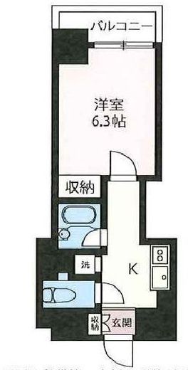 エスティメゾン神田 1101 間取り図