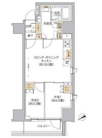 リビオメゾン新宿west 1002 間取り図