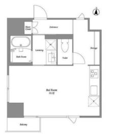 品川港南テラス 302 間取り図