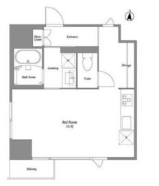 品川港南テラス 402 間取り図