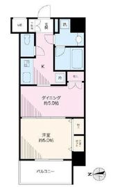日神デュオステージ新宿外苑東通り 6階 間取り図