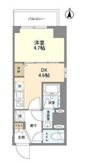 ウェルスクエア錦糸町SOUTH 303 間取り図
