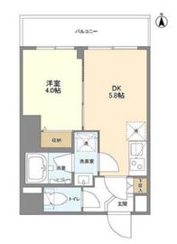 ウェルスクエア錦糸町SOUTH 205 間取り図