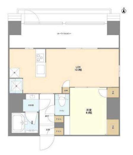 ウェルスクエア錦糸町SOUTH 603 間取り図