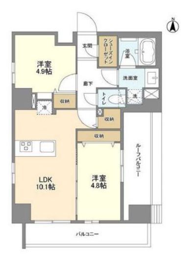 ウェルスクエア錦糸町SOUTH 701 間取り図