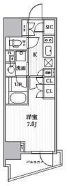 シーズンフラッツ大井町 402 間取り図