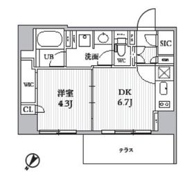 シーズンフラッツ大井町 101 間取り図