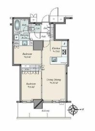 ベイサイドタワー晴海 20階 間取り図