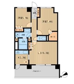 HF若林公園レジデンス 511 間取り図