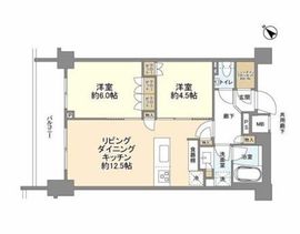 パークリュクス渋谷西原 6階 間取り図