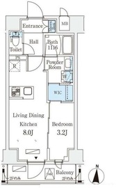 リテラス住吉 605 間取り図
