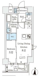 リテラス住吉 604 間取り図