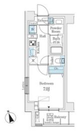 フレンシアノイエ押上 201 間取り図