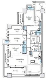 ジェイグランディア日吉 3階 間取り図