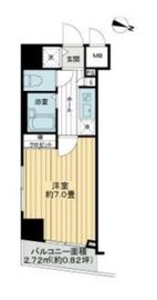 ガラ・ステージ神田 8階 間取り図