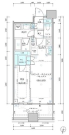 パークタワー勝どきミッド/サウス 10階 間取り図